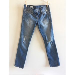 Gap Real Straight Distressed Jeans